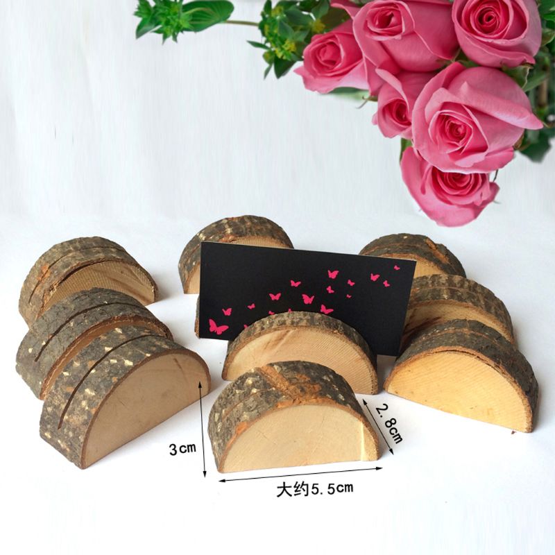 Rustic Wooden Table Number Holders (10Pcs) Rustic Wooden Table Number Holders (10Pcs)