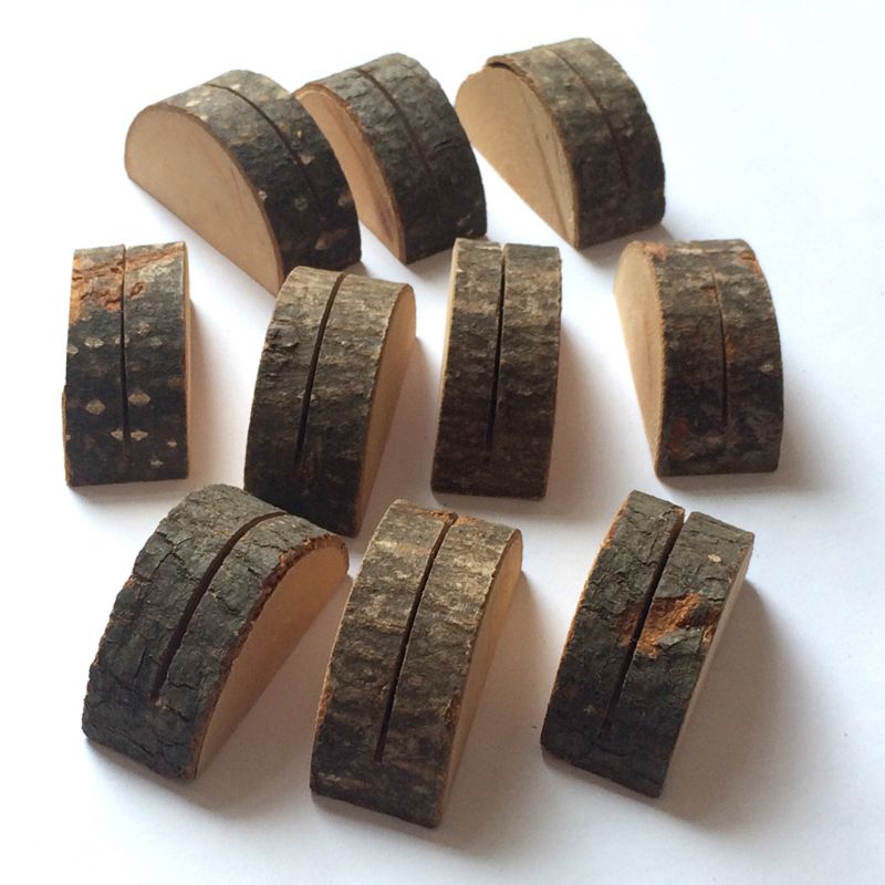 Rustic Wooden Table Number Holders (10Pcs) Rustic Wooden Table Number Holders (10Pcs)