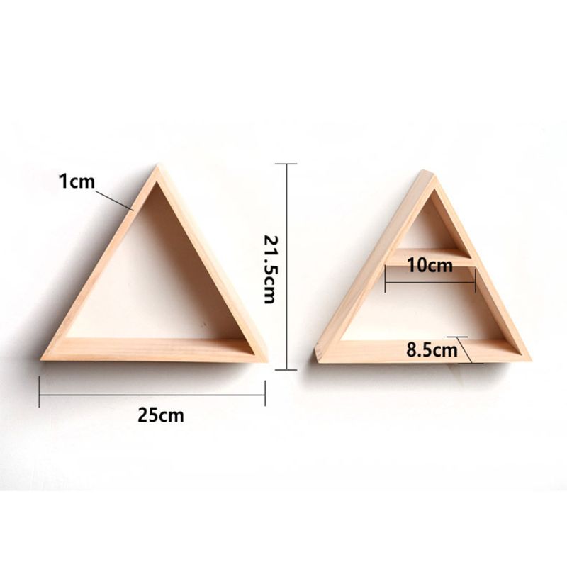 Rustic Wooden Triangle Shelf Rustic Wooden Triangle Shelf