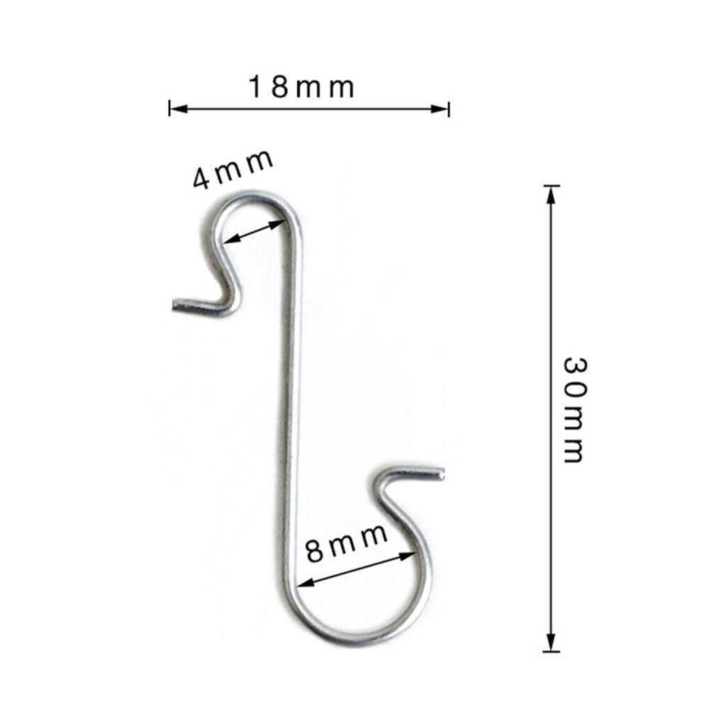 S Shaped Christmas Tree Hooks (50 Pcs) S Shaped Christmas Tree Hooks (50 Pcs)
