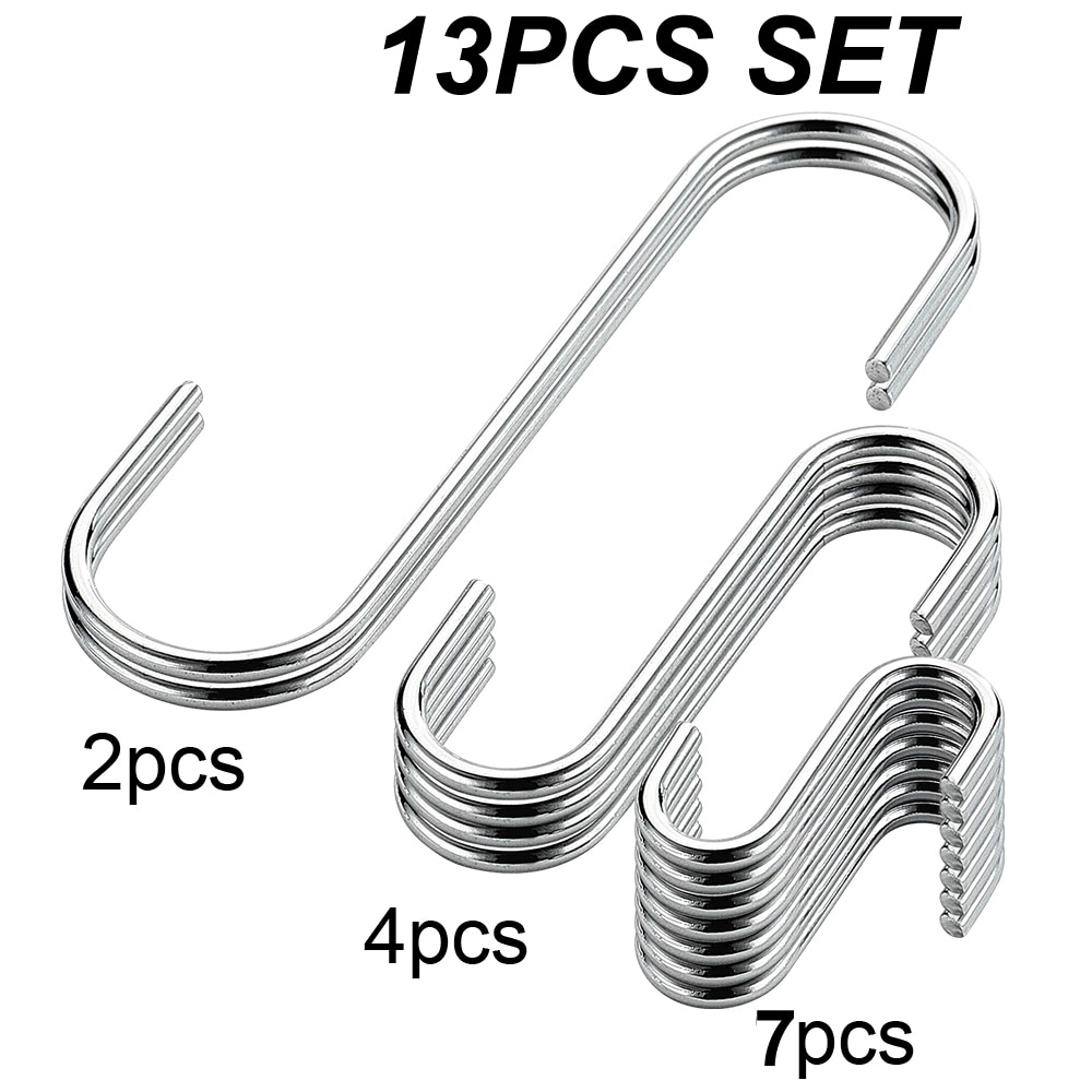 S Shaped Hooks Metal Hangers (13Pcs) S Shaped Hooks Metal Hangers (13Pcs)