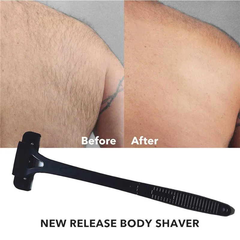 Safety Long Handle Folding Back Shaver Body Shaver Back Hair Trimmer Body Leg Back Razor Shaver Epilator Hair Removal