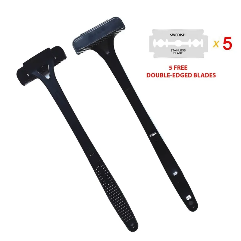 Safety Long Handle Folding Back Shaver Body Shaver Back Hair Trimmer Body Leg Back Razor Shaver Epilator Hair Removal