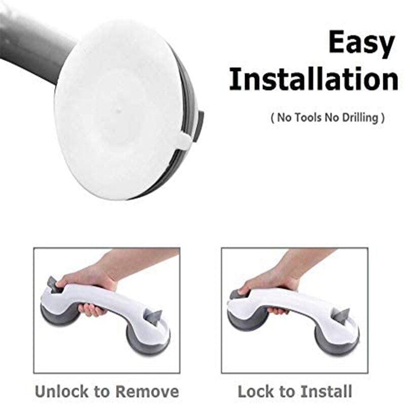 Safety Suction Bathroom Handle (2 pcs) Safety Suction Bathroom Handle (2 pcs)
