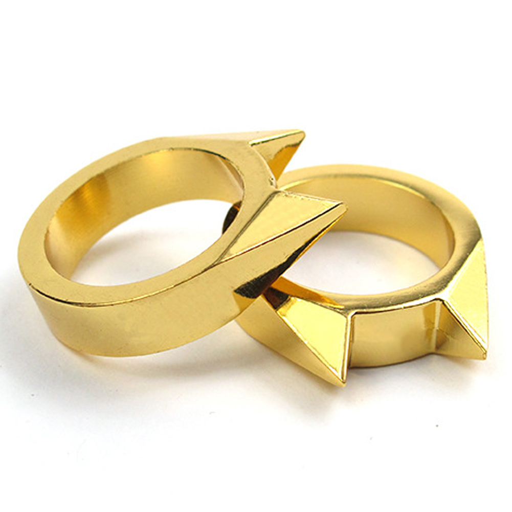 Safety Survival Ring Tool EDC Self Defence Stainless Steel Ring Finger Defense Ring Tool Silver Gold Black Color Safety Survival Ring Tool EDC Self Defence Stainless Steel Ring Finger Defense Ring Tool Silver Gold Black Color