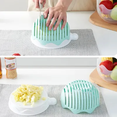 Salad Cutting Bowl 3-in-1 Bowl Salad Cutting Bowl 3-in-1 Bowl