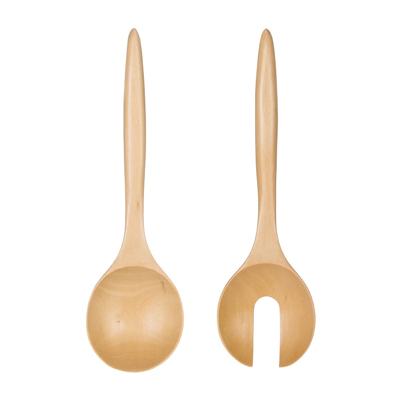 Salad Tossers Wooden Utensils (2pcs)