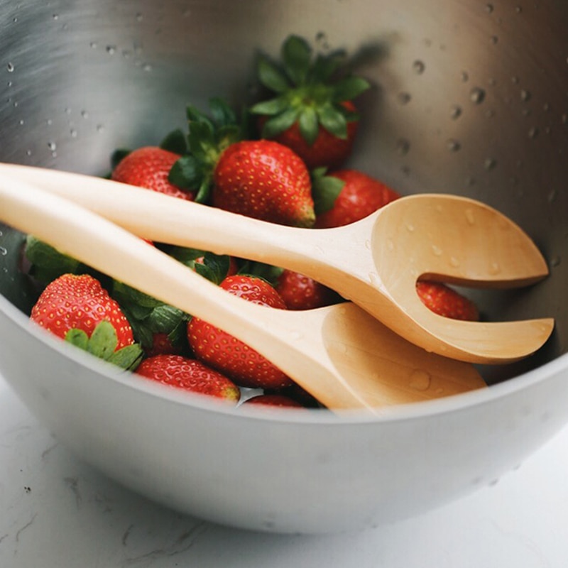 Salad Tossers Wooden Utensils (2pcs) Salad Tossers Wooden Utensils (2pcs)
