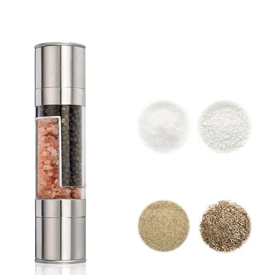 Salt and Pepper Grinder 2 in 1 Container Salt and Pepper Grinder 2 in 1 Container