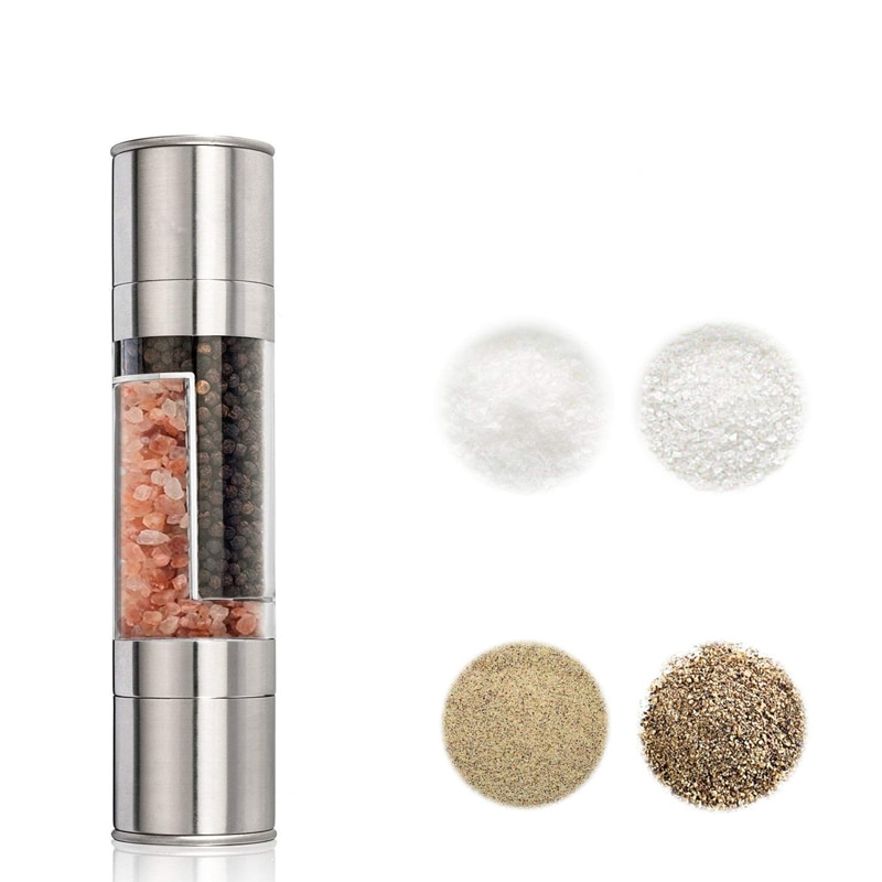 Salt and Pepper Grinder 2 in 1 Container