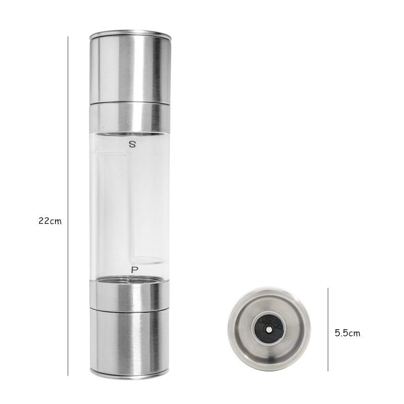 Salt and Pepper Grinder 2 in 1 Container Salt and Pepper Grinder 2 in 1 Container