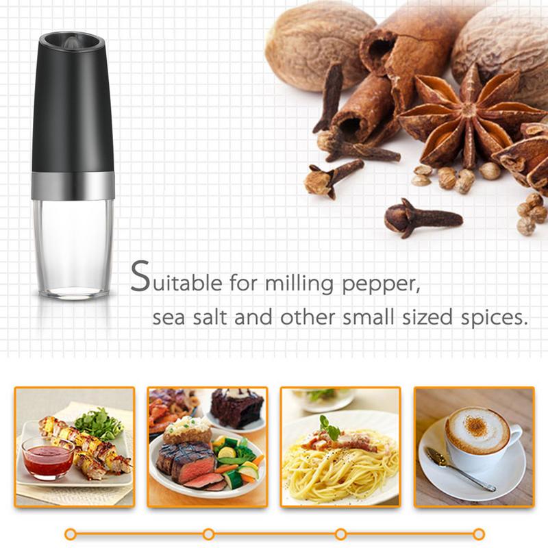 Salt And Pepper Grinders With LED Light