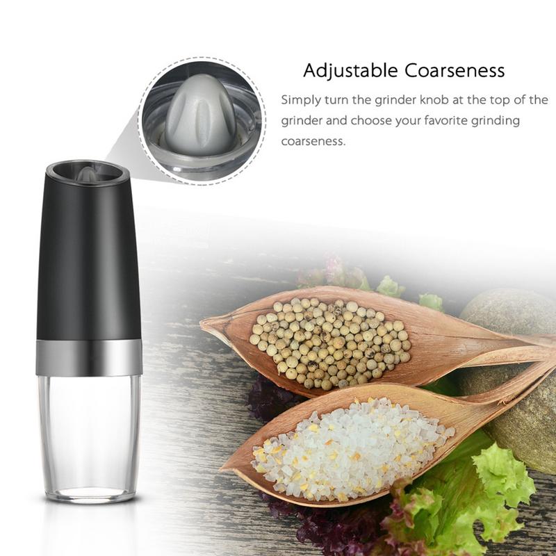 Salt And Pepper Grinders With LED Light