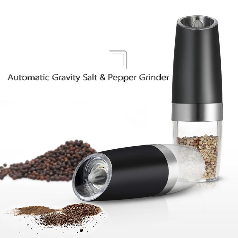 Salt And Pepper Grinders With LED Light