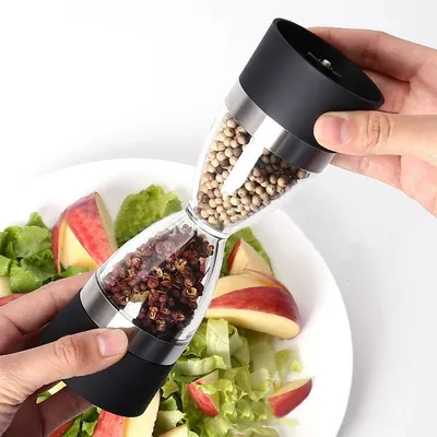 Salt and Pepper Mill Hourglass Grinder