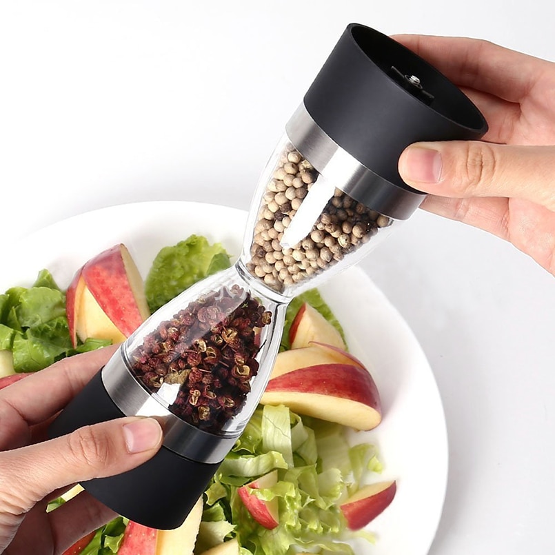 Salt and Pepper Mill Hourglass Grinder