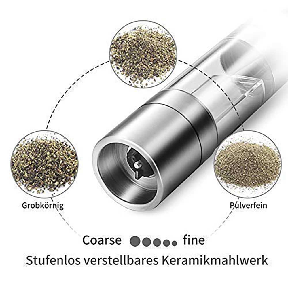 Salt Pepper Mill 2in1 Grinder