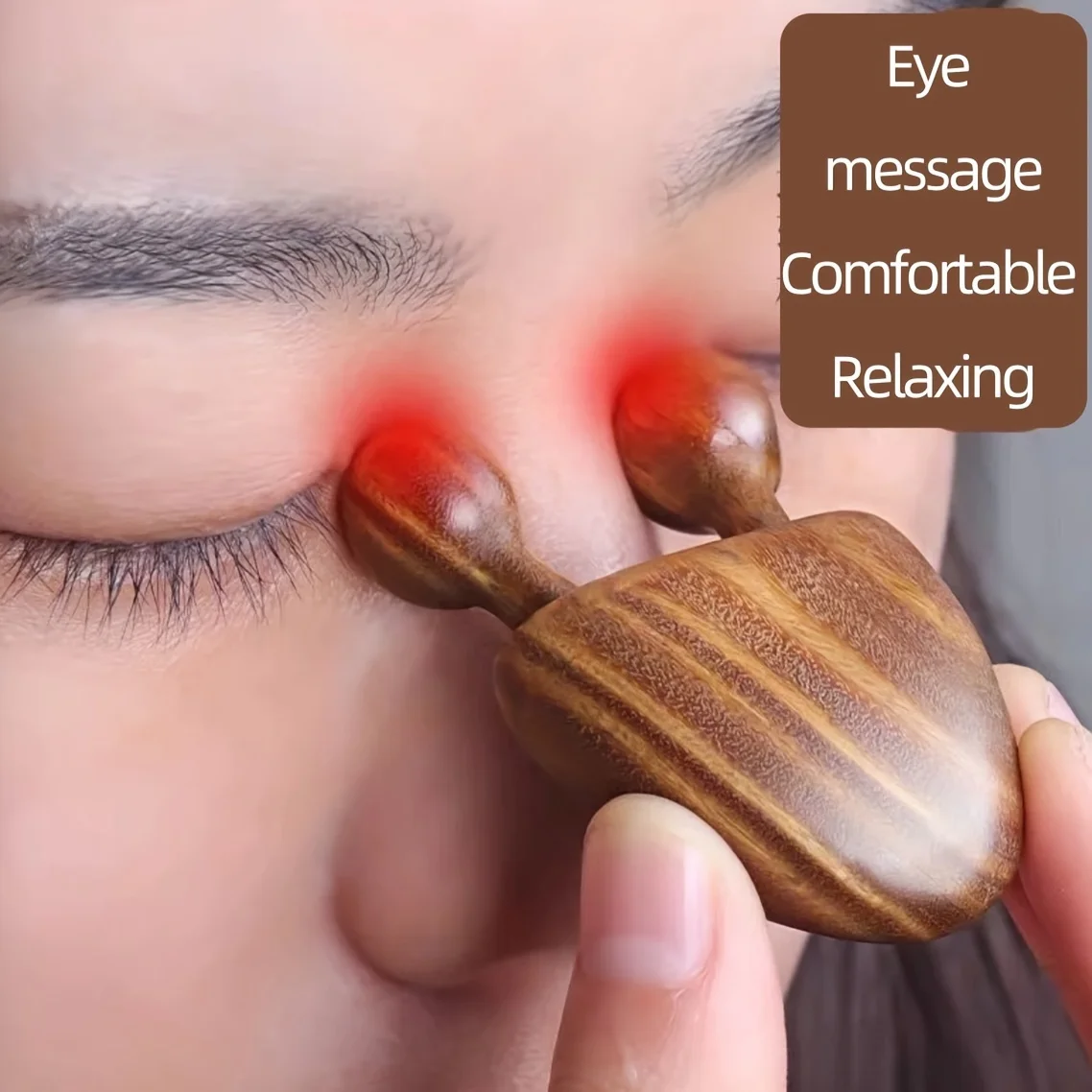Sandalwood Face Massager Nose and Face Massager – Eye Relief Tool Snail Facial Meridian Massage