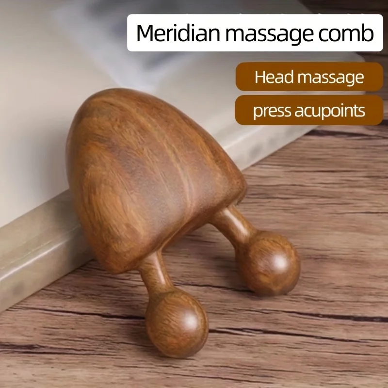 Sandalwood Face Massager Nose and Face Massager – Eye Relief Tool Snail Facial Meridian Massage