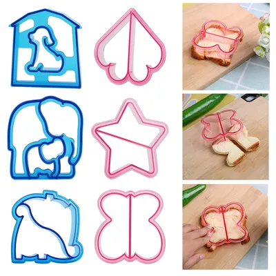 Sandwich Cutters Shapes/Animals Design