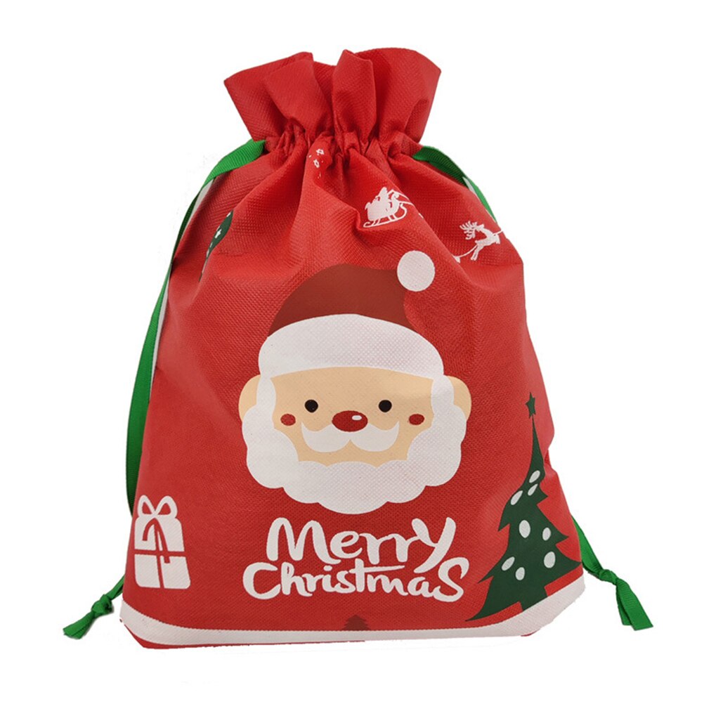 Santa Claus Christmas Drawstring Gift Bag