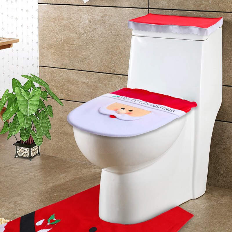 Santa Toilet Seat Cover Set (3pcs) Santa Toilet Seat Cover Set (3pcs)