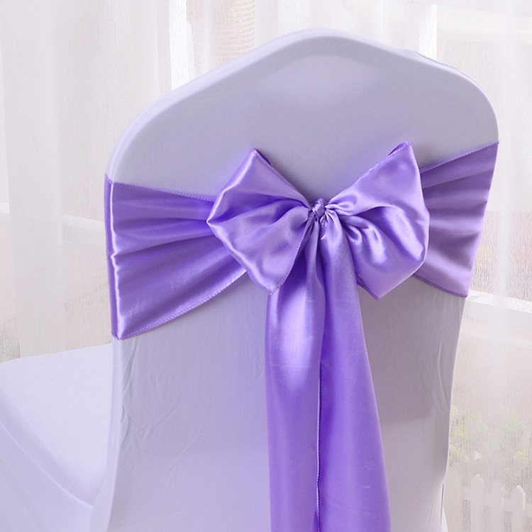 Satin Chair Ribbon Party Decoration Satin Chair Ribbon Party Decoration
