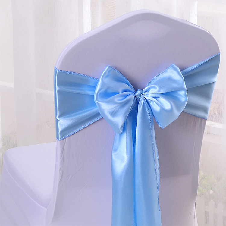 Satin Chair Ribbon Party Decoration Satin Chair Ribbon Party Decoration
