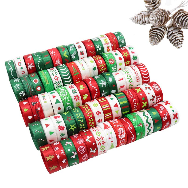 Satin Ribbon Christmas Prints Satin Ribbon Christmas Prints