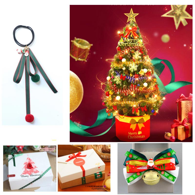 Satin Ribbon Christmas Prints