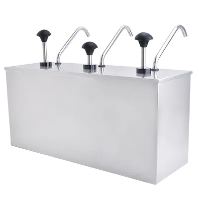 Sauce Dispenser 3-Compartment Container Sauce Dispenser 3-Compartment Container