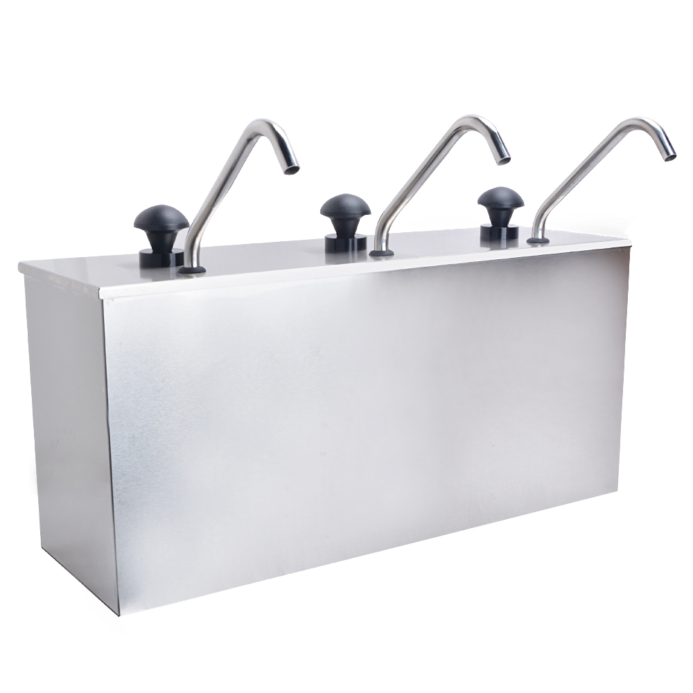 Sauce Dispenser 3-Compartment Container Sauce Dispenser 3-Compartment Container