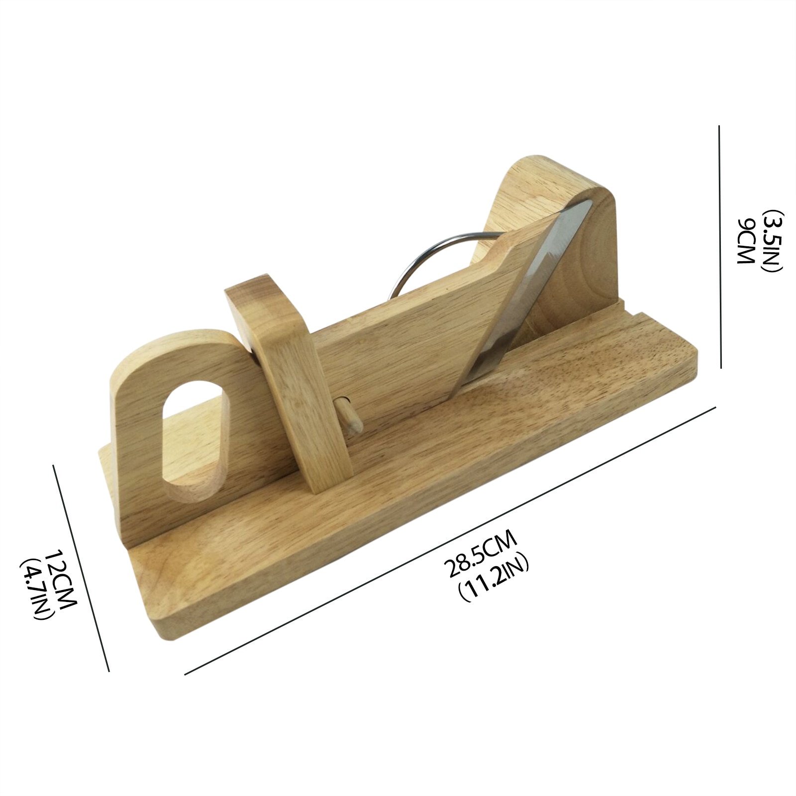 Sausage Slicer Manual Wooden Cutter Sausage Slicer Manual Wooden Cutter