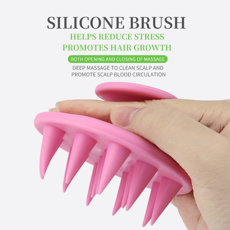 Scalp Scrubber Brush Silicone Comb Scalp Scrubber Brush Silicone Comb