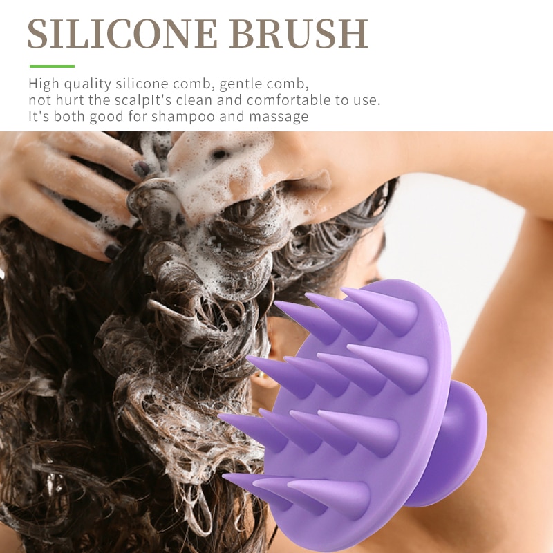 Scalp Scrubber Brush Silicone Comb Scalp Scrubber Brush Silicone Comb