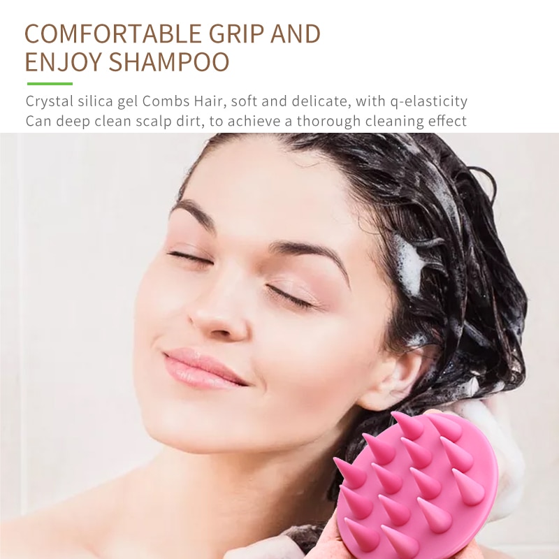 Scalp Scrubber Brush Silicone Comb Scalp Scrubber Brush Silicone Comb