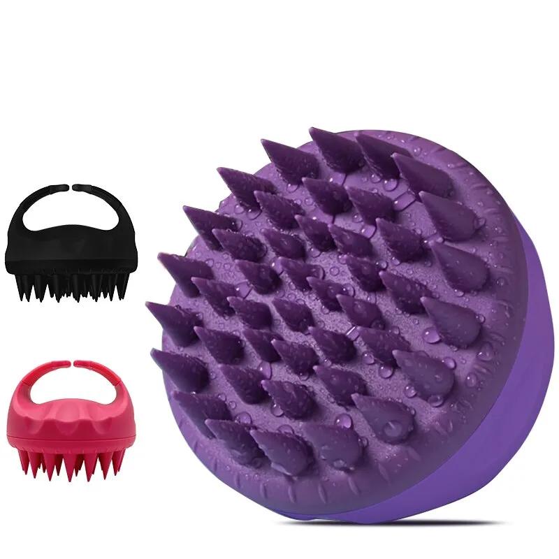 Scalp Scrubber Shampoo Brush Massager Clean Scalp Comb With Handle Hair Washing Brush Scalp Exfoliator Brush Head Scalp Scrubber Shampoo Brush Massager Clean Scalp Comb With Handle Hair Washing Brush Scalp Exfoliator Brush Head