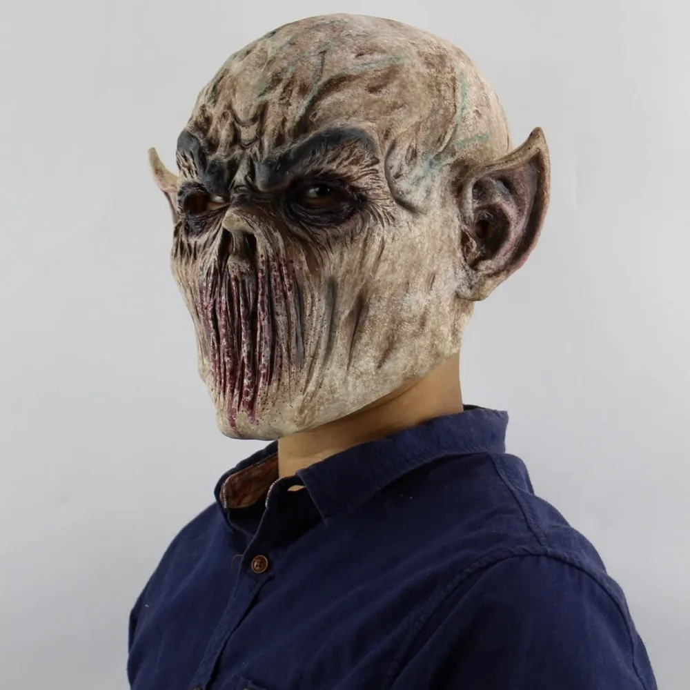 Scary Halloween Mask Alien Killer Fork Monster Party Decor Zombie Devil Masks Creepy Biochemical Vampire Costumer Scary Halloween Mask Alien Killer Fork Monster Party Decor Zombie Devil Masks Creepy Biochemical Vampire Costumer