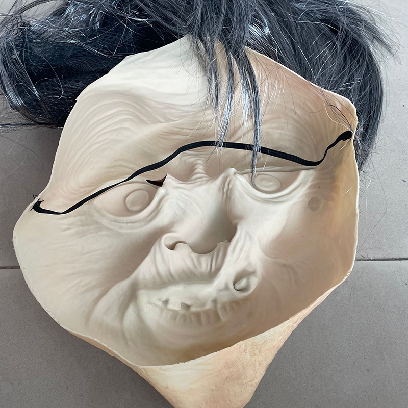 Scary Old Witch Mask Latex with Hair Halloween Fancy Dress Grimace Party Costume Cosplay Masks Props Adult One size Scary Old Witch Mask Latex with Hair Halloween Fancy Dress Grimace Party Costume Cosplay Masks Props Adult One size