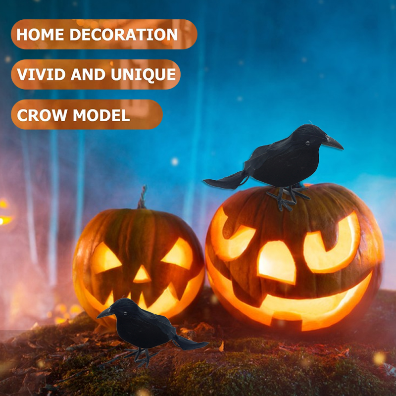 Scary Ornament Crow Halloween Decor Scary Ornament Crow Halloween Decor