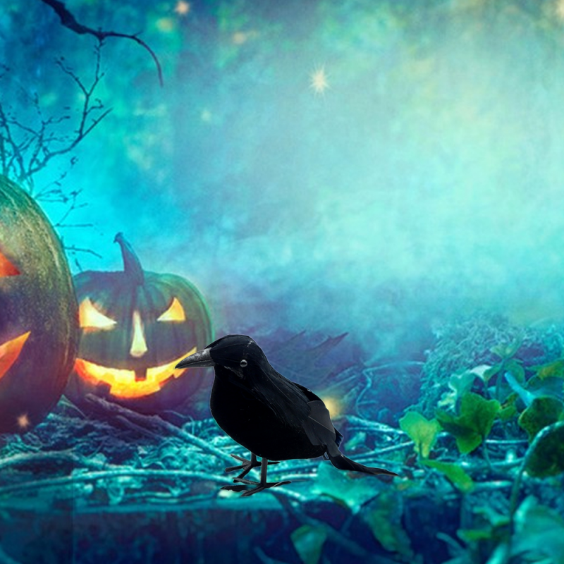 Scary Ornament Crow Halloween Decor Scary Ornament Crow Halloween Decor