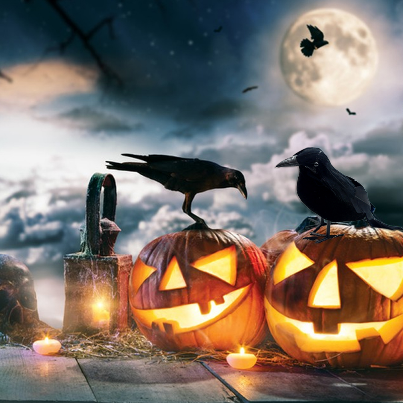 Scary Ornament Crow Halloween Decor Scary Ornament Crow Halloween Decor