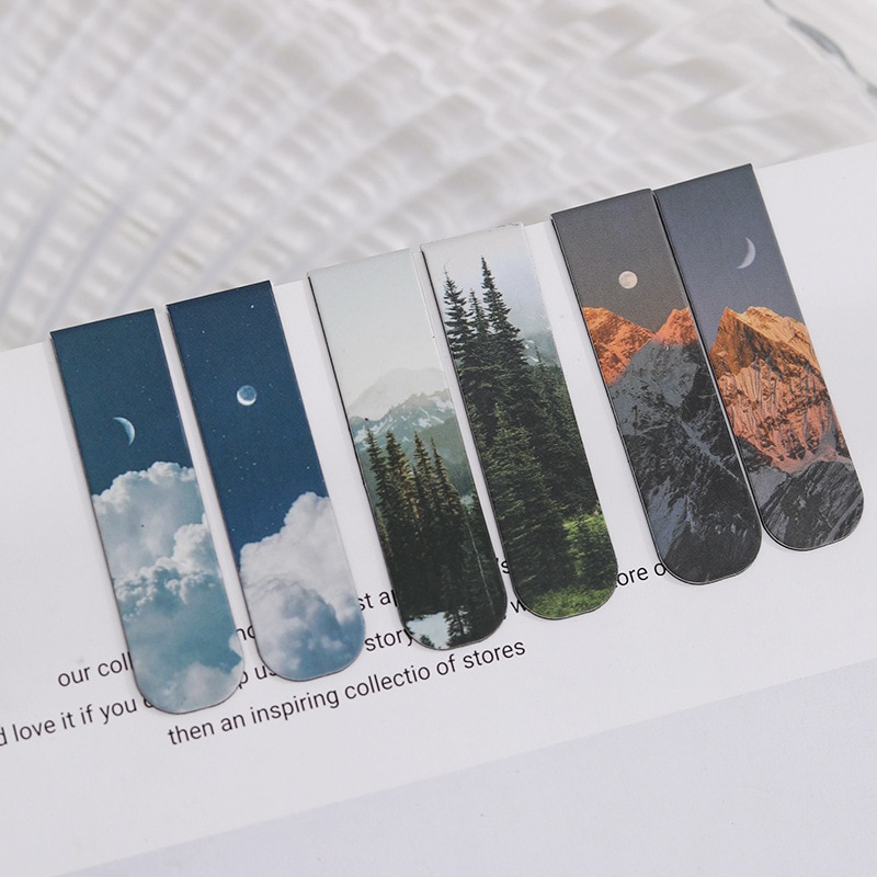 Scenic Magnetic Bookmark Clips (2pcs)