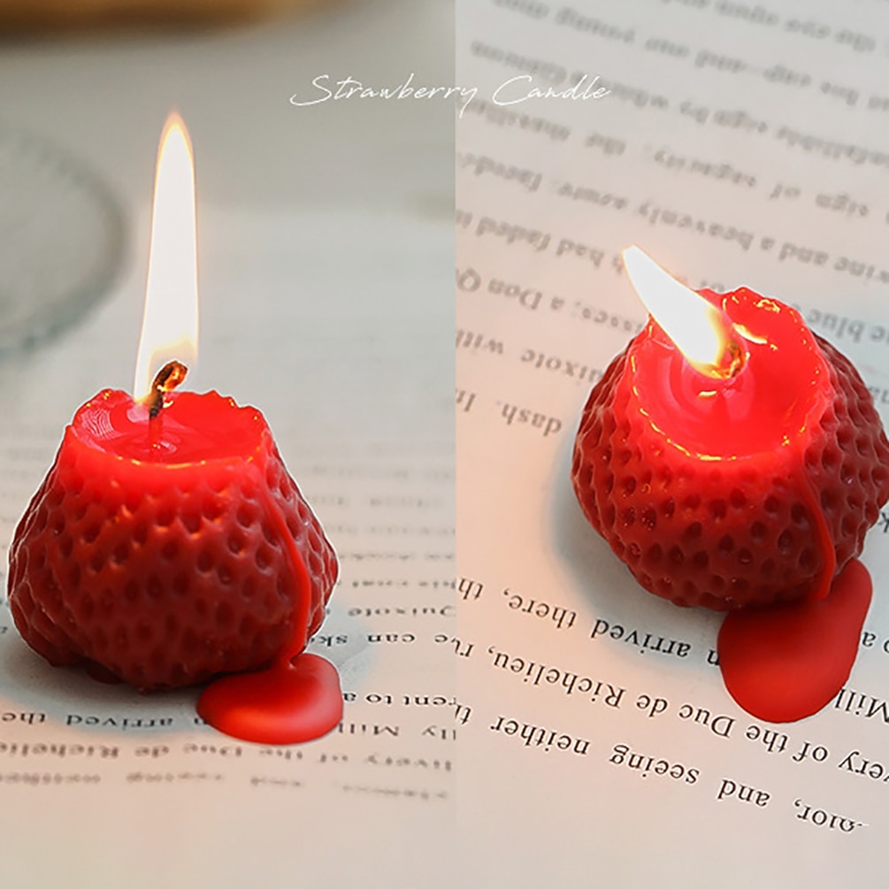 Scented and Realistic Strawberry Candle (4 pcs) Scented and Realistic Strawberry Candle (4 pcs)
