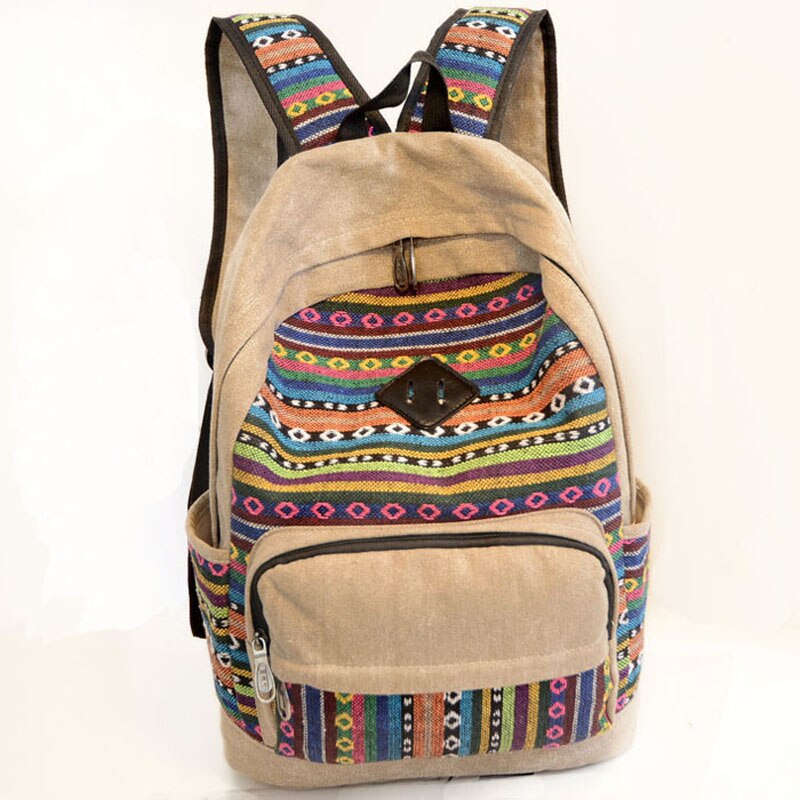School Canvas Cloth Backpack