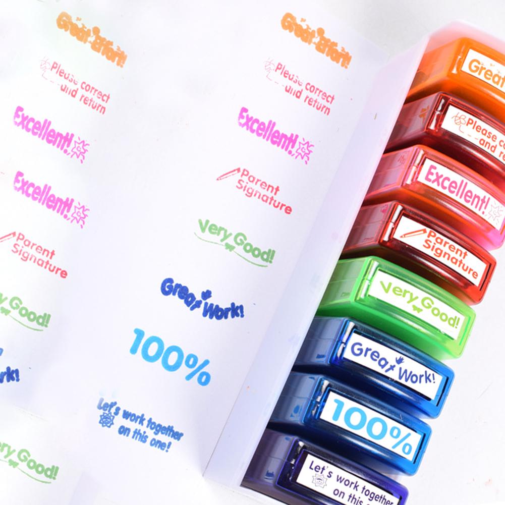 School Stamps Teacher Seal Set (8Pcs) School Stamps Teacher Seal Set (8Pcs)
