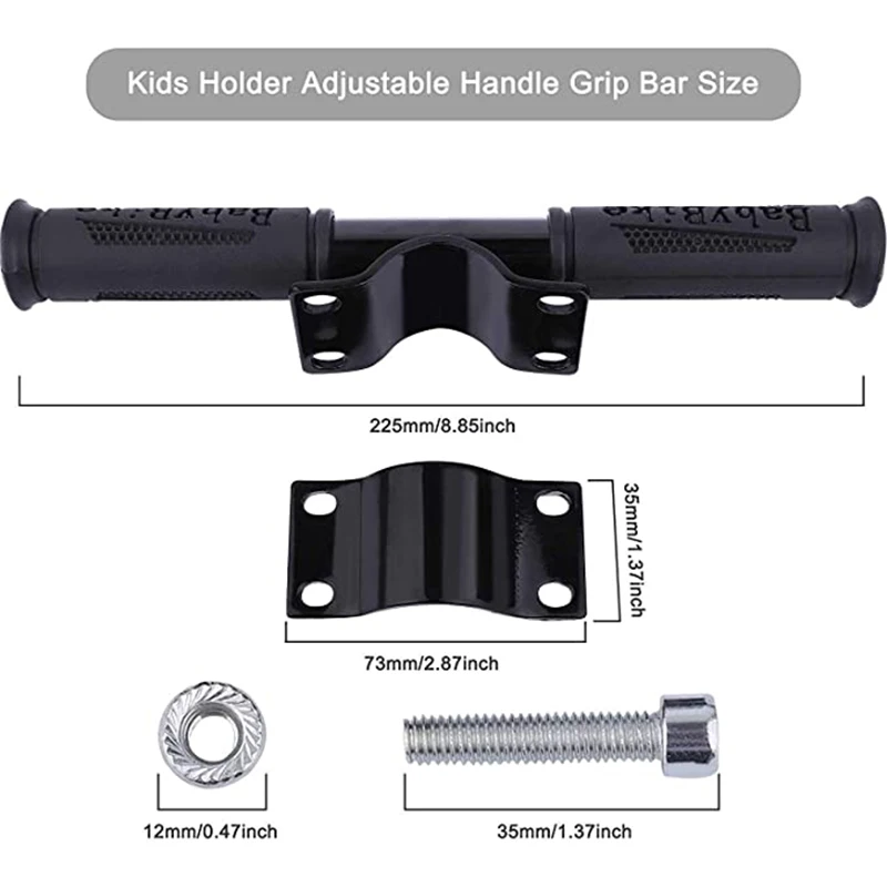 Scooter Children Safe Handrail Electric Scooter Non-SliP Child Handle Kid Grip Bar Adjustable Holder Scooter Children Safe Handrail Electric Scooter Non-SliP Child Handle Kid Grip Bar Adjustable Holder