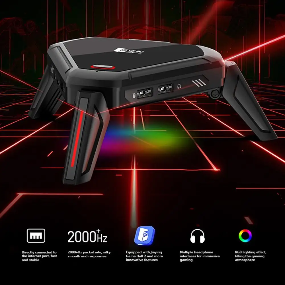 Scorpion 2Pro Keyboard Mouse Converter 100mbps Network Port Transmission Signal Reduce Delay For Android 10+ For PUBG
