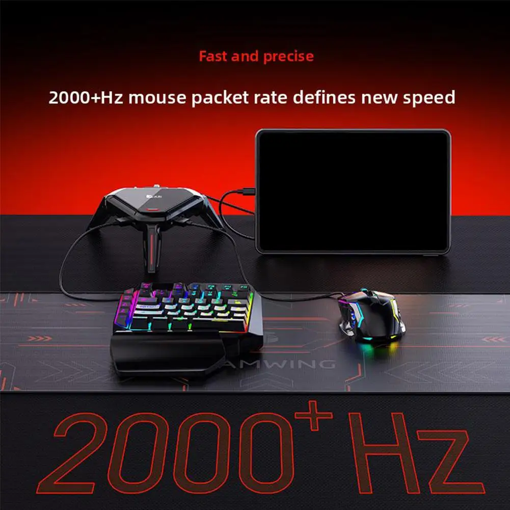 Scorpion 2Pro Keyboard Mouse Converter 100mbps Network Port Transmission Signal Reduce Delay For Android 10+ For PUBG