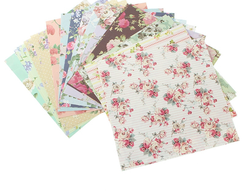 Scrapbook Paper Assorted Floral Background Scrapbook Paper Assorted Floral Background